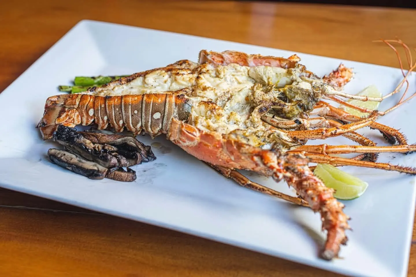 Grilled Caribbean lobster